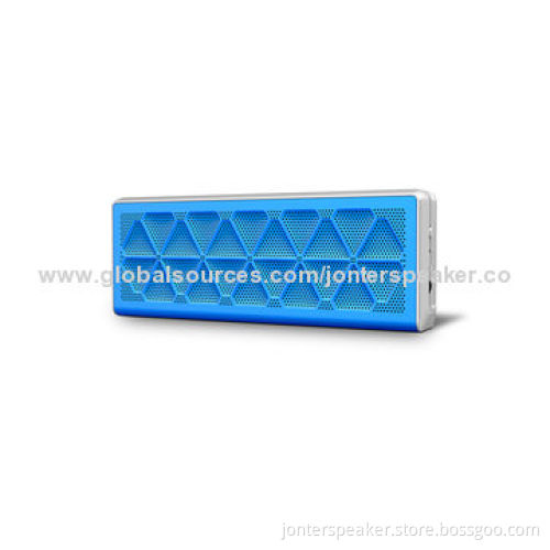 Metal Grill Leather Cover Bluetooth Speaker, CSR 4.0 Bluetooth, 4 Ohms Impedance